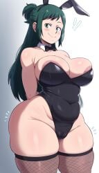 ai_generated bunny_costume bunnysuit inko_midoriya milf my_hero_academia randomran