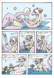 breasts chibibass comic dragon female scalie soap tail