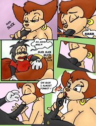 ball_fondling big_breasts breasts comic disney fbz female goof_troop male max_goof milf mother peg_pete penis