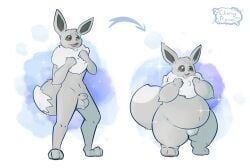 anthro cherrypieowo eevee generation_1_pokemon hi_res male nintendo null_bulge pokemon pokemon_(species) solo