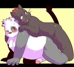 chubby fat feline furry furry_only gay gazpacho male no_humans panda penis