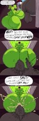 1boy 1girls anal anal_sex anger_vein angry ass ass_body big_butt big_penis breasts bubble_ass bubble_butt comic completely_nude completely_nude_female cum cum_in_ass cum_inside english_text fat fat_ass fat_butt fat_man female green_body green_skin huge_ass huge_breasts male male_pov mario_(series) mimi_(super_paper_mario) naked naked_female nintendo nude nude_female paper_mario penis pixel_art pointing pov rear_view sideboob slapping_butt stuck_in_window super_paper_mario tagme text varix window