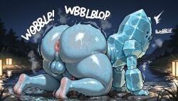 1boy ai_generated anthro anus barefoot big_anus big_ass big_thighs blue_body blue_skin bubble_ass cock curvy curvy_ass curvy_body curvy_femboy curvy_figure curvy_hips curvy_male curvy_thighs femboy femboy_only forest generation_3_pokemon hi_res high_resolution highres huge_anus huge_ass huge_cock huge_thighs ice legendary_pokémon legendary_pokemon male male_only massive_ass massive_thighs night nintendo outdoors outside pokemon pokemon_(species) regice solo solo_male stable_diffusion steam steaming_body sweat sweatdrop sweating sweaty sweaty_ass sweaty_body sweaty_butt sweaty_thighs synthneon thick_ass thick_thighs twerk twerking veiny_penis wobble wobbling_ass