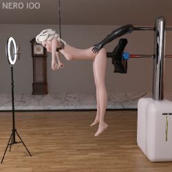 1girls 3d animated blonde_female blonde_hair bondage breasts dildo elsa_(frozen) female female_only frozen_(film) gif nero100 nipples paralized recording rope sex_machine sex_slave sex_toy side_view slave vaginal_penetration