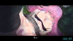 big_breasts blue_eyes crying dark_shift kawaii_dake_ja_nai_shikimori-san long_hair nipples pink_hair rape shikimori_micchon spread_legs torn_clothes