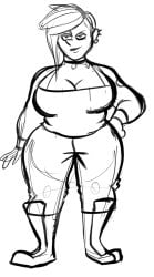 ass bbw disney disney_channel disney_xd gravity_falls huge_ass huge_breasts large_ass monochrome nyquo rough_sketch straight_hair tambry thicc-verse thick_thighs