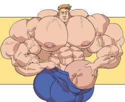 abs balls biceps bulge flaccid gay human hyper hyper_balls hyper_genitalia hyper_penis hyper_testicles male male_focus male_only muscles muscular muscular_arms muscular_ass muscular_back muscular_legs muscular_male muscular_thighs nipples pecs penis remert solo solo_male testicles veins veiny_penis