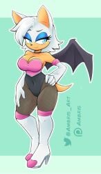 ambris big_breasts breasts female furry rouge_the_bat sega sonic_(series) tagme