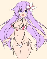 1girls big_breasts bikini bikini_top breasts female female goddess looking_at_viewer medium_breasts nepgear neptunia_(series) pink_hair purple_sister skimpy skimpy_clothes solo solo_female tagme tagme_(artist) video_games