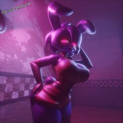 3d 3d_(artwork) bonfie bonfie_(cryptia) bonnie_(cally3d) bonnie_(fnaf) breasts cally3d clazzey cryptiacurves fazclaire's_nightclub five_nights_at_freddy's fnaf fredina's_nightclub rule_63 scottgames silver2299 solo solo_female