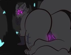 anus ass asshole ballsack big_ass black_fur furry gootraxian kaiju_paradise nightcrawler_(kaiju_paradise) purple_fur roblox roblox_game tagme tagme_(artist) tongue_out