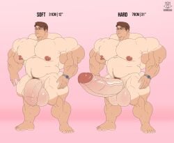 abs benji_(regnar) biceps character_sheet chubby gay hyper hyper_balls hyper_genitalia hyper_penis hyper_testicles male male_focus male_only muscle muscles muscular muscular_arms muscular_ass muscular_back muscular_legs muscular_male muscular_thighs nipples pecs regnar solo veins veiny_penis