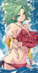 big_breasts breasts dragon_ball earrings kefla omochi_db tagme