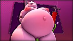 1girls 3d belly_inflation big_belly big_breasts big_butt big_thighs bike_pump bound bound_arms bound_to_pole female hose hose_in_pussy inflation milf not_person420 outie_navel person-420 popped_navel pump thick_thighs toriel undertale undertale_(series)