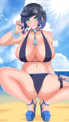 yelan (genshin impact) from genshin impact by erebeta