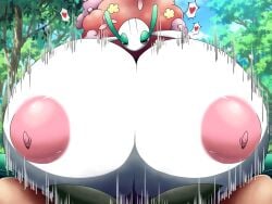 areola big_breasts breast_play breasts duo female first_person_view florges generation_6_pokemon grey_eyes half-closed_eyes heart huge_breasts humanoid hyper hyper_breasts looking_at_viewer male male/female male_pov massive_breasts motion_lines narrowed_eyes nintendo nipples norio_(pheromosa_times) paizuri pink_areola pink_nipples pokemon pokemon_(species) sex white_body