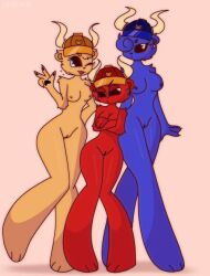 3girls angry angry_face anthro areola areolae arms_crossed bear bear_(game) bear_ears bear_girl black_eyes blue_body blue_fur blue_hair blue_skin blue_viking_(bear) breasts clawed_fingers claws female female_only fingernails fur furry furry_only golden_viking_(bear) hair_over_one_eye helmet horn horns multiple_girls naked nipples no_bra no_humans no_panties nude nude_female pawpads paws peace_sign pussy raku_sarvin red_body red_fur red_hair red_skin red_viking_(bear) request roblox roblox_game seductive seductive_eyes seductive_look seductive_smile shoulder_tuft size_difference tall taller_female taller_girl thick_thighs thighs tongue tongue_out ursid ursine vagina viking viking_female viking_helmet white_sclera wide_hips winking winking_at_viewer yellow_body yellow_fur yellow_hair yellow_skin