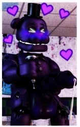 balls blush cum cum_leaking embarrassed five_nights_at_freddy's five_nights_at_freddy's_2 gay hand_on_penis hat heart large_balls male_only masturbation party_bear12 penis shadow_freddy shadow_freddy_(fnaf)