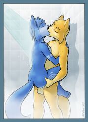 canon_couple fox_mccloud furry kissing krystal nintendo redadillilo redadillio romantic romantic_ambiance romantic_couple romantic_sex shower shower_sex stand_and_carry_position standing_sex star_fox tagme wet