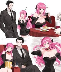 ... 1boy 1girls beard bed bed_sheet black_hair blush bow cleavage crying cute dracule_mihawk dress drink female flower food fork hand_in_pocket handbag handsome happy heart holding_object joman knife long_hair male mustache nail nails note one_piece open_mouth open_mouth_smile perona phone pink_hair popcorn resturant saram_80 scary_eyes short_dress short_hair sitting smile suggestive suit wholesome wine