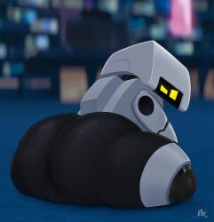 balls big_ass brouva disney m-o machine male male_only pixar robot sitting thick_thighs wall-e