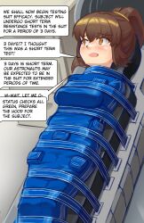 1girls bondage bound encasement english_text lightning_rook nasa nonconsensual oc original_character sleepsack tied_up