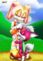 bbmbbf bunny_ears bunny_girl chip_(sonic) cream_the_rabbit furry furry_only licking_pussy male mobius_unleashed palcomix rabbit rabbit_ears sonic_(series) sonic_the_hedgehog_(series)