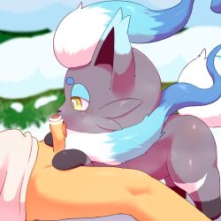 alacarte censored duo female foreskin fur furry genitals hi_res hisuian_form hisuian_zorua human male male/female mammal nintendo oral penis pokemon pokemon_(species) regional_form_(pokemon) sex shiny_pokemon tongue video_games zorua