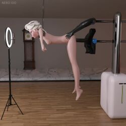 1girls 3d animated blonde_female blonde_hair bondage breasts dildo disney elsa_(frozen) female female_only frozen_(film) mp4 nero100 nipples no_sound paralyzed recording rope sex_machine sex_toy side_view vaginal_penetration video