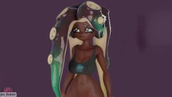 1girls 3d animated big_breasts blender breasts bursting_breasts cephalopod_humanoid clothing dark-skinned_female female female_only green_eyes high_resolution humanoid jos_bobot marina_(splatoon) marina_(wo262) monster_girl nintendo no_sound nsfwo nsfwo262 octoling ripping_clothing ripping_clothing_by_breasts solo solo_female splatoon tagme video