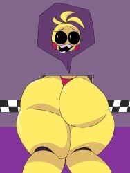 air_vent ass big_ass five_nights_at_freddy's five_nights_at_freddy's_2 panties robot speech_bubble stuck stuck_in_vent stuck_in_wall tagme thick_thighs thong through_wall toy_chica_(fnaf) veevee_(artist) veeveederi vulnerable yellow_skin