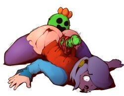 big_ass blood brawl_stars colette_(brawl_stars) gore hi_res huge_ass lewd_potato penetration scared spike_(brawl_stars)