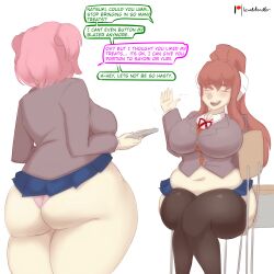 monika (doki doki literature club) from doki doki literature club by lewddoodler