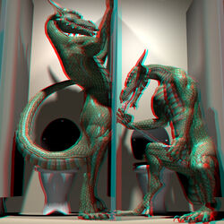 3d 3d_anaglyph cum dragon duo glory_hole male scalie toilet