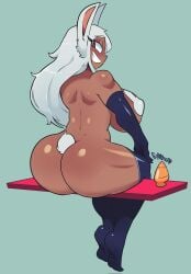 1girls absurd_res absurd_resolution absurdres arm_gloves armwear artist_name artist_signature ass ass_focus back bare_back big_ass big_breasts big_butt blush blushing boku_no_hero_academia breasts bunny_ears bunny_girl bunny_tail covered_nipples curvaceous curvy curvy_female curvy_figure dark-skinned_female dark_skin dildo female female_focus female_only gloves gyronade hi_res high_resolution highres huge_breasts large_ass large_breasts long_gloves long_hair looking_to_the_side miruko my_hero_academia naked naked_female nipple_pasties nipple_tape nude nude_female pasties penetrable_sex_toy rabbit_ears rabbit_girl rabbit_tail red_eyes rumi_usagiyama sex_toy shiny shiny_ass shiny_back shiny_butt shiny_skin shounen_jump sideboob simple_background sitting sitting_down smile smiling solo solo_female solo_focus tail tape_on_nipples thighhighs toned toned_female voluptuous voluptuous_female white_hair