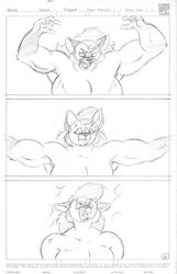 absorbtion anthro breasts canine female fox fur furry growth male michael_higgs muscles penis vore wolf