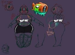 .dotace .dotase anthro anthrofied aseprite_(artwork) bbw belly big_ass big_breasts bloon bloonarius bloons_td_6 bloons_tower_defense boss_bloon bra btd6 chubby chubby_female cute excercise_shorts fat fat_ass freckles freckles_on_breasts freckles_on_face freckles_on_stomach green_skin huge_breasts jacket jacket_open mullet_(hairstyle) purple_background reference_image reference_photo short shorts sketch spike_hair spikes sports_bra_or_smth_idfk sports_shorts stomach