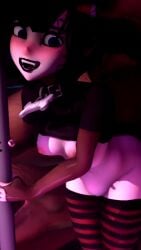 3d animated goth goth_girl hotel_transylvania mavis_dracula rapetacular sound tagme thighhighs video