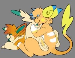 2024 alolan_form alolan_raichu anal anthro anus auria_jansson back_markings black_sclera blue_highlights cheek_spots cheek_tuft closed_eyes dipstick_ears dipstick_tail duo ear_markings ear_tuft facial_tuft feet female flat_colors fur generation_7_pokemon generation_9_pokemon gloves_(marking) green_anus green_eyes green_inner_ear green_tongue grey_background hair heart_eyes heart_symbol highlights_(coloring) male markings multicolored_ears neck_tuft nintendo oral orange_body orange_fur orange_hair orange_tongue pawmot pawmotplus pokemon pokemon_(species) regional_form_(pokemon) rimming scout_(pawmotplus) semi-anthro sex simple_background soles striped_back tail tail_markings tail_tuft tan_body tan_fur toeless_(marking) tongue tongue_out trans_woman transfem tuft white_markings yellow_markings