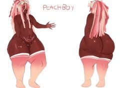 bigbootycen brown_skin gay original_character thick_ass wobbling_ass