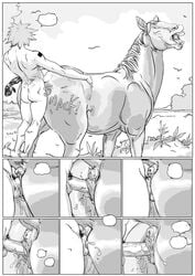 animal anus ass comic equine equine_pussy female feral furronika horse human human_on_feral interspecies male male_human/female_feral male_on_feral mare oral penis pussy sex size_difference straight zoo zoophilia