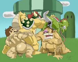 bowser from mario (series) by hamsterinboxers