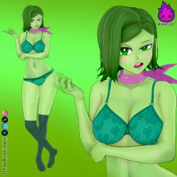 1girls 2024 2024s artist_name artist_signature belly_button big_breasts bikini blurry_background breasts choker cleavage disgust_(inside_out) disney eyelashes female female female_focus female_only green_eyes green_hair green_skin hair hi_res huge_breasts igneuzz inside_out inside_out_2 jpeg large_breasts legwear navel open_mouth pink_choker pixar raised_eyebrow revealing_clothes short_hair signature skimpy_clothes solo solo_female solo_focus stockings string_bikini tagme teeth thick_thighs thigh_highs thighhighs thighs tongue_out voluptuous wide_hips