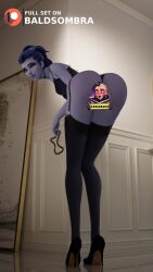 3d amelie_lacroix baldsombra big_ass big_butt big_penis blizzard_entertainment dark-skinned_male dark_skin doggy_style doggy_style_position interracial male no_sound overwatch overwatch_2 overwatch_buttplug penetrating_pov penetration pov pov_male purple_body purple_skin pussy tagme widowmaker