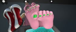 10_seconds 1girls 21:9 3d 3d_(artwork) 3d_animation 3d_model amy_rose amy_rose_(warfaremchine) animated foot_fetish from_below humanoid_feet looking_at_viewer looking_down looking_down_at_viewer shorter_than_10_seconds soles solo sonic_(series) source_filmmaker tagme toenail_polish toes video