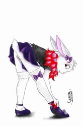 2004 alakiaiiro anus bunny cute cybunny female feral furry hairbow mooning neopets presenting purple pussy rabbit rabbit_hole school_uniform schoolgirl_uniform skirt solo stockings upskirt violet_rose