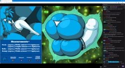 9-puzzle anthro ass astronomical_ass astronomical_balls astronomical_hyper astronomical_penis avian balls big_balls big_butt big_penis bird blue_body blue_fur expansion fur genitals hi_res huge_balls huge_butt huge_cock hyper hyper_balls hyper_butt hyper_genitalia hyper_penis luroso penis twitch_chat