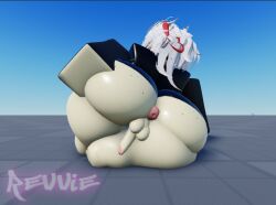 1boy 3d 3d_(artwork) ass_focus ass_grab big_ass big_butt big_thighs femboy femboy_only huge_ass nero_(xr_revvie) roblox robloxian solo solo_focus spread_ass spreading_ass thick_ass thick_thighs xr_revvie