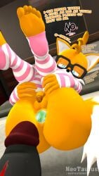 2024 3d 5_toes anthro anthro_on_anthro ass balls bed big_butt black_eyewear black_glasses black_nose black_penis blue_eyes brown_glans buttplug canid canine clothing digital_media_(artwork) dutch_angle erection eulipotyphlan eyewear feet femboy flaccid footwear fox fur furniture gem genitals glans glasses hands_on_legs hands_on_thighs hedgehog hi_res humanoid_feet imminent_sex interspecies jewel_buttplug legs_up looking_at_another looking_down lying male male/male mammal neotaurus nerd on_back on_bed penis plantigrade plug_(sex_toy) pupils red_glans red_penis sega sex_toy shadow_the_hedgehog socks sonic_(series) sonic_the_hedgehog_(series) tails tails_the_fox thick_thighs toeless_footwear toeless_socks toes vein veiny_penis yellow_balls yellow_body yellow_fur yellow_penis