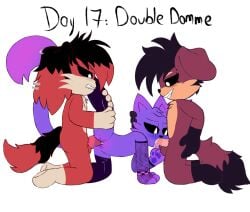 anthro anthro_on_anthro anthro_only black_sclera catnap catnap_(poppy_playtime) critters_(poppy_playtime) domestic_cat eli_744_(artists) feline feline furry_only no_humans oc ocs poppy_playtime poppy_playtime_(chapter_3) purple_fur purple_skin sex smiling_critters tagme white_pupils